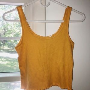 Yellow/ Orange Basic Pacsun Tank Crop